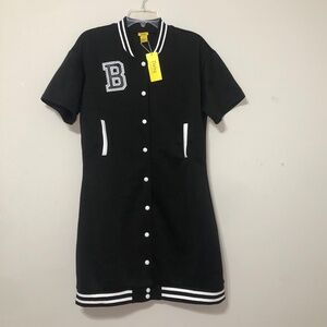 Daisy Baseball Varsity Mini Dress Size 1X (E)